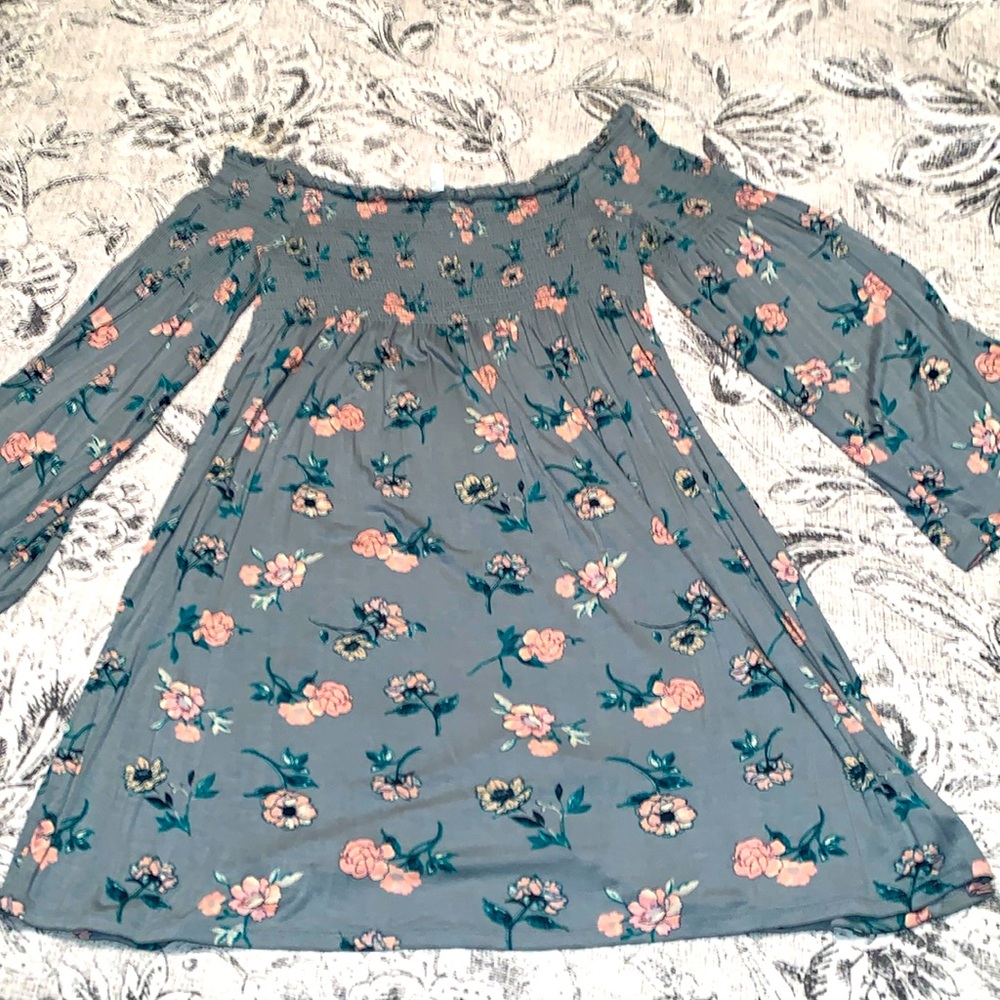 NWT smocked top boho dress